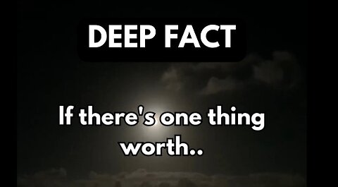 If there is one thing worth..