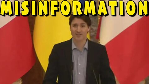 Trudeau's Speech On "Misinformation" While In Ukraine