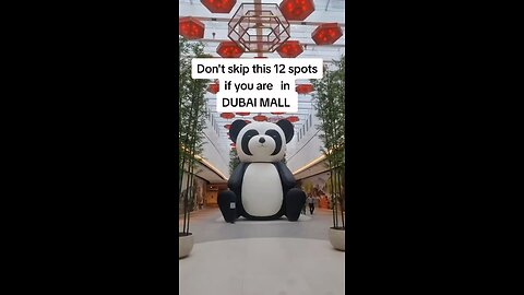 Dubai mall best spot