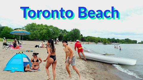 【4K】Toronto summer Beach ⛱️ walk Canada 🇨🇦