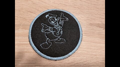 Machine Embroidery, Donald duck coaster