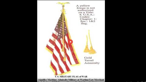 🚨⁣DEREK JOHNSON - ⁣THE MEANING OF THE GOLD FRINGE ON THE US FLAG