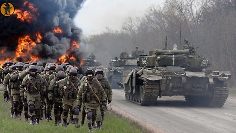 Today - Ukraine special forces intercept Russian convoy as cros Donbas River and destroy 58 vehicles