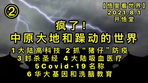 KWT2180(2)1大陆高科技2抓“猪仔”防疫3封杀圣经4大陆吸血医疗5Covid-19名称6华大基因和洗脑教育20210801-5【悟里看世界】