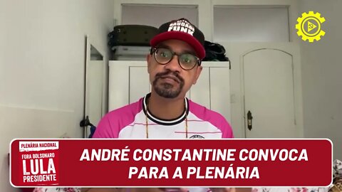 André Constantine convoca para a Plenária Nacional do Bloco Vermelho nos dias 6 e 7 de novembro