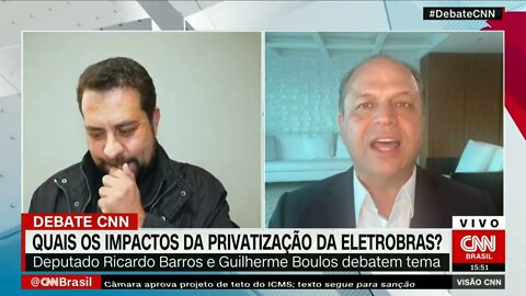 Barros e Boulos debatem capitalização da Eletrobras | @SHORTS CNN