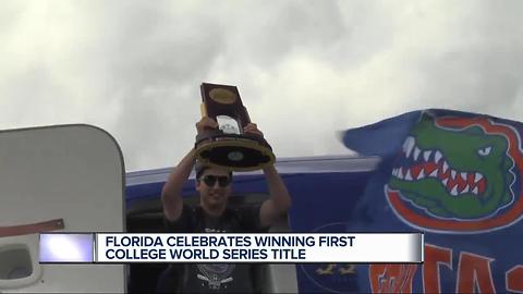 Faedo, Gators celebrate first CWS championship