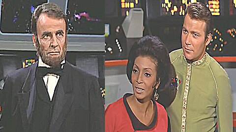 Abraham Lincoln tries to buy Lt. Uhuru #startrek Star Trek