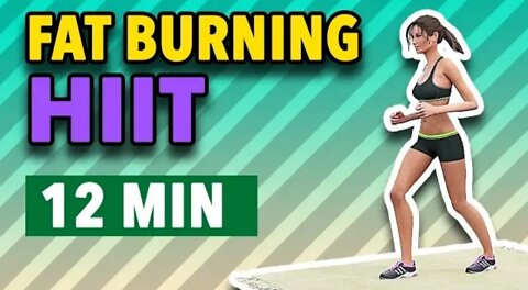 12 Min Fat Burning HIIT Workout //No Equipment