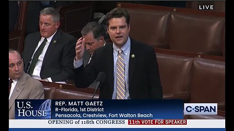 BREAKING: Rep. Gaetz nominates Donald Trump for House Speaker