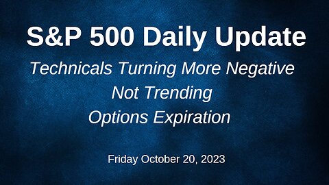 S&P 500 Daily Market Update for Friday October 20, 2023