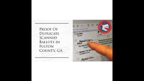 Explosive Proof of Duplicated Ballots in Fulton County Georgia