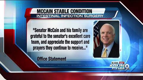 Sen. McCain admitted to Mayo Clinic for surgery