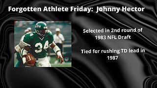 Forgotten Athlete Friday #143: Johnny Hector