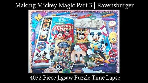 40,320 piece Making Mickey Magic Part 3 Time Lapse | Ravensburger Puzzle