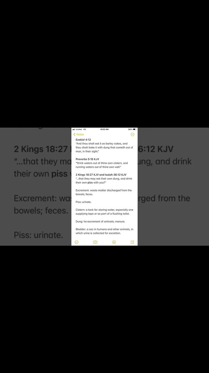 Have you Tried Eating Your own Shit 💩 and Drinking Your own Piss🚽KJV 