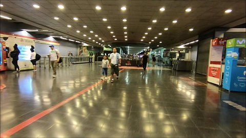 Metro Tobalaba Costanera center in Santiago, Chile