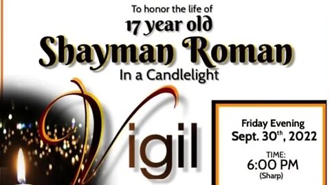 The Community Response/Candlelight Vigil for Shayma Roman #Shaymaroman 1225 Eastern Parkway 9/30/22