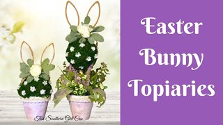 Easter Crafts: Easter Bunny Topiary | Easter Decor DIY | Easy Easter DIY