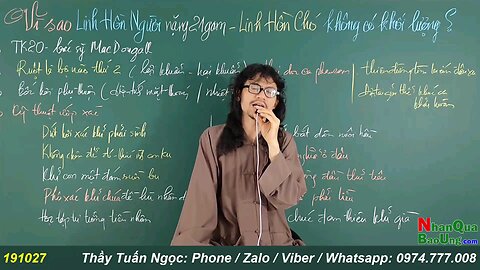 Vì sao linh hồn người nặng 21g mà linh hồn chó lại không có