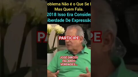 JOSÉ DIRCEU FALANDO O QUE TODO MUNDO DEVERIA SABER #bolsonaropresidente #lulapresidente