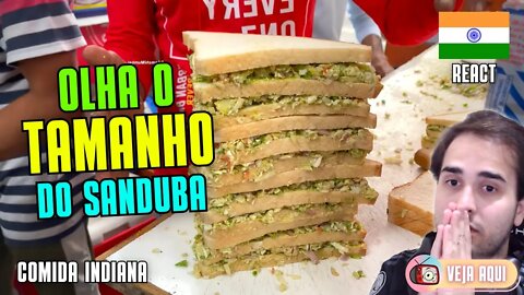 SANDUBÃO INDIANO de VÁRIOS ANDARES! Reagindo a COMIDAS DE RUA INDIANAS | Veja Aqui Reacts