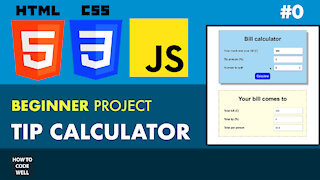 0: Intro - Build a Tip Calculator - JavaScript Project