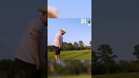 #shorts | HOLE IN 2 | AMAZING SHOT GOES DOWN FOR A HOLE IN TWO | GARDEN GOLF | REDNECK GOLF | CIWTG