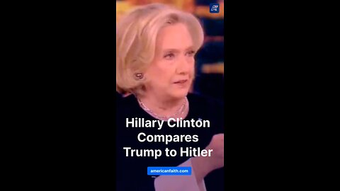 Hillary Clinton Compares Trump to Hitler