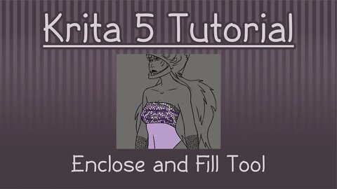 Krita 5.1: Enclose and Fill Tool