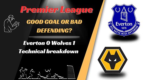 Everton 0 Wolves 1 Technical Breakdown Could Everton be down already?