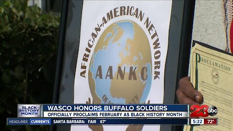 The City of Wasco honored Black History Month by paying tribute to the Buffalo Soldiers