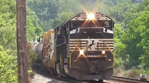 Three Norfolk Southern Trains from Front Royal, Virginia June 4, 2024