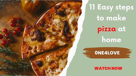 11 Easy steps to make pizza at home #pizza #pizzalover #pizzarecipe