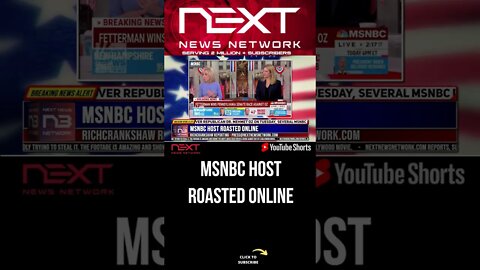 MSNBC Host ROASTED Online #shorts