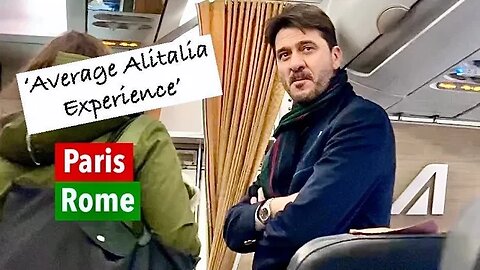 ALITALIA A319 ECONOMY Class: AZ317 Paris to Rome