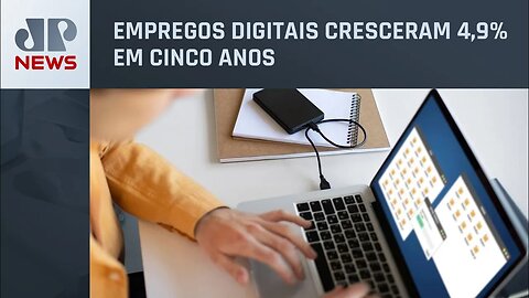 Empregos digitais crescem em relação aos empregos formais