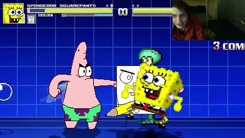 SpongeBob SquarePants Characters (SpongeBob, Squidward, And DoodleBob) VS Master Hand In A Battle