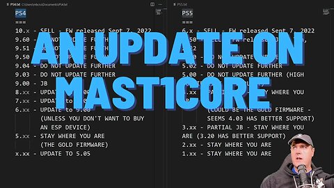 An update on mast1c0re from McCaulay himself