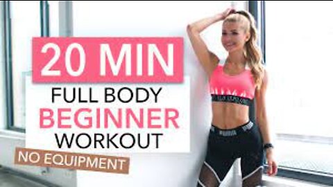 20 MIN FULL BODY WORKOUT - Beginner Version // No Equipment I Pamela Reif