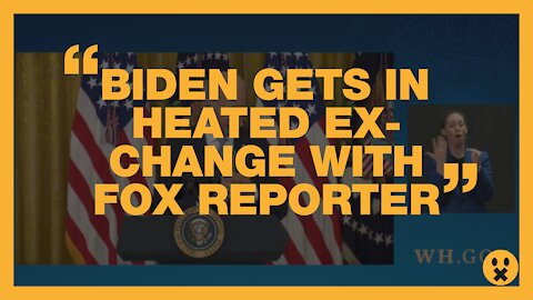 BIDEN GETS IN HEATED EXCHANGE WITH FOX REPORTER