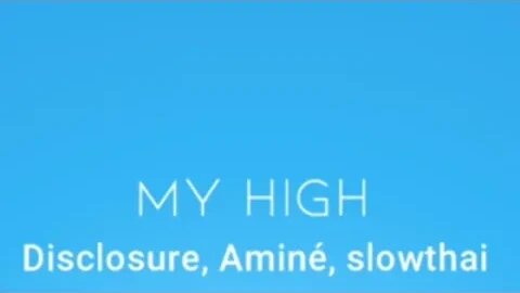 [Beat Star] My High {Disclosure, Aminé, slowthai