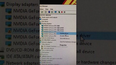 How To Fix a Windows GPU NVIDIA Display Adapter Error #Shorts