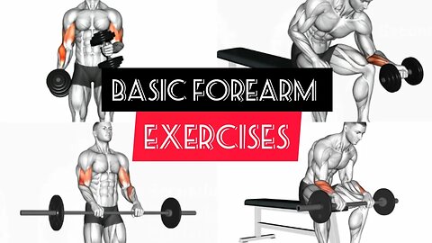 Basic forearm exercises(barbell/dumbbells)