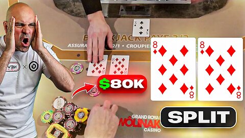 Insane $80,000 Blackjack live from GRW E245