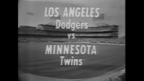 1965-10-06 World Series Game 1 Los Angeles Dodgers vs Minnesota Twins