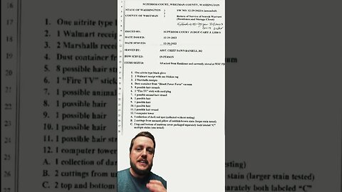 The LIST of Items Seized from Bryan Kohbergers Apartment