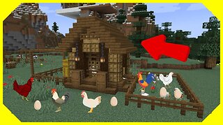 How to Build a Working Chicken Coop | Minecraft