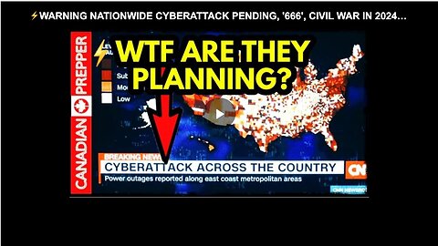 Warning about a pending nationwide cyberattack and civil war in 2024