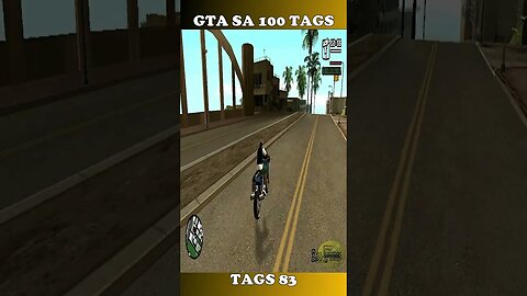 GTA SAN ANDREAS 100 TAGS TAG 83 #shorts #semedissaum #gta